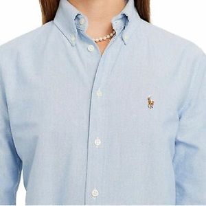Ralph Lauren blue button down shirt
